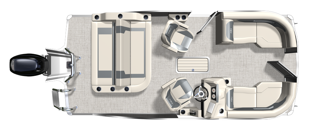 Aria Ultra Lounge Floorplans & Specs | Barletta Pontoon Boats